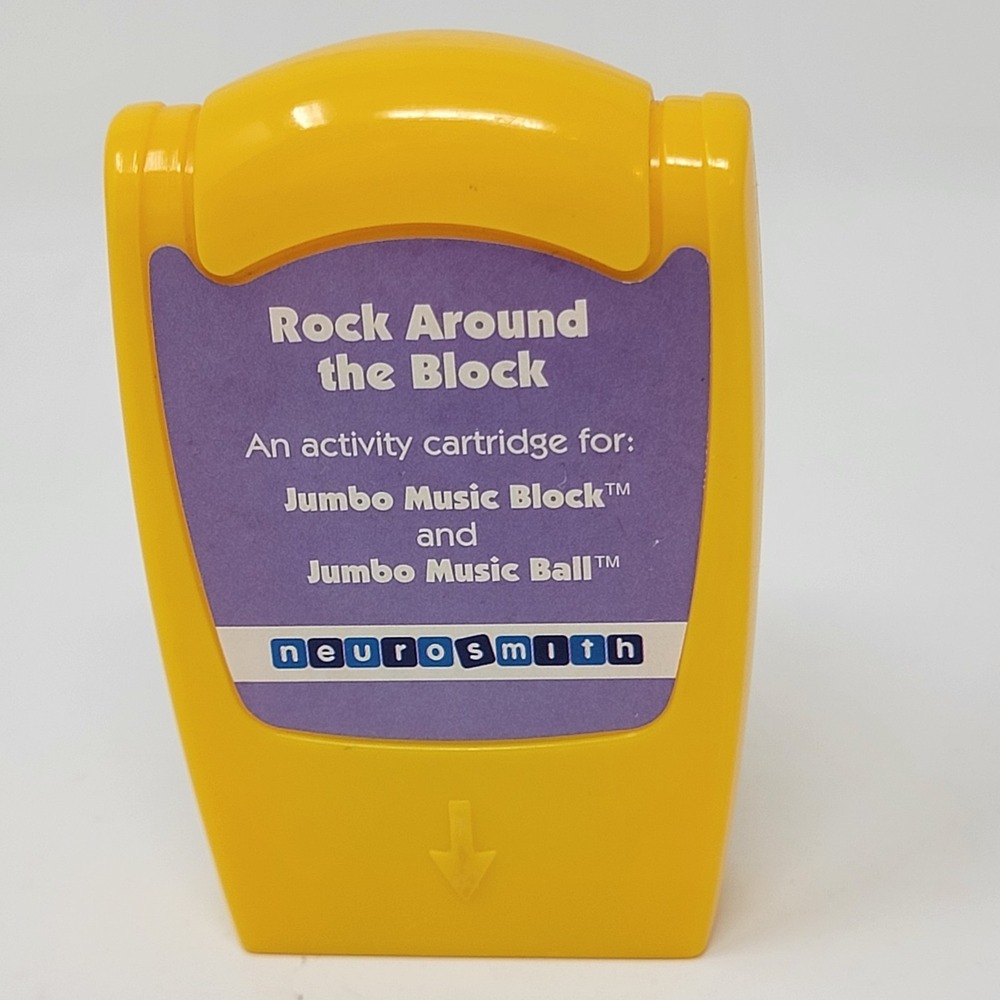 Vintage Neurosmith Jumbo Music Block Ball ~ Rock Around The Block ~ Cartridge